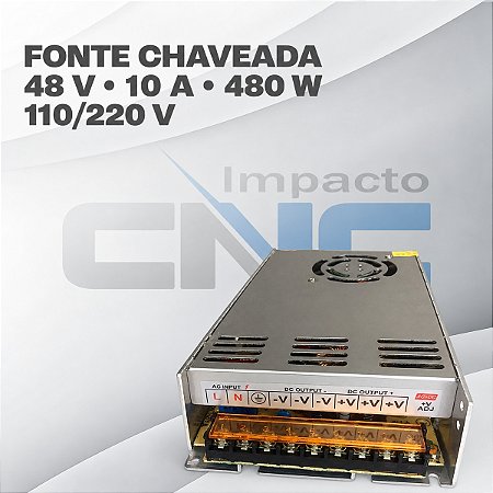 Fonte Chaveada 48v 10A 480w 110/220v