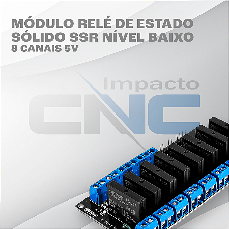 Módulo Relé De Estado Sólido SSR Nível Baixo - 8 Canais 5v