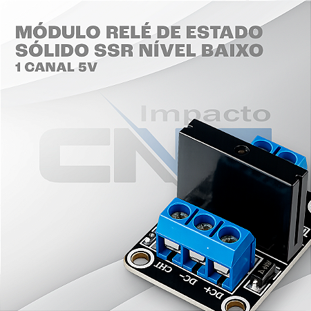 Módulo Relé De Estado Sólido SSR Nível Baixo - 1 Canal 5v
