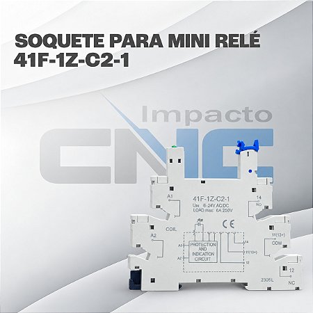 Soquete para Mini Rele 41F-1Z-C2-1