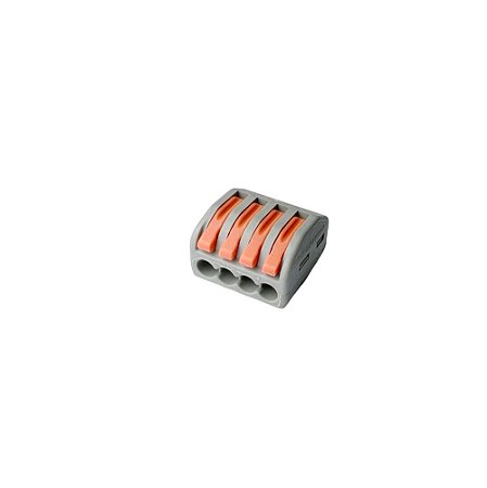 Conector Alavanca Rápido para cabo até 4mm - 4 vias