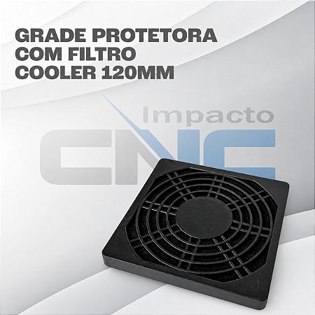 Grade Protetora Com Filtro Para Cooler 120mm