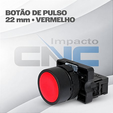 Botão de Pulso 22mm XB5 NA 10A - Vermelho