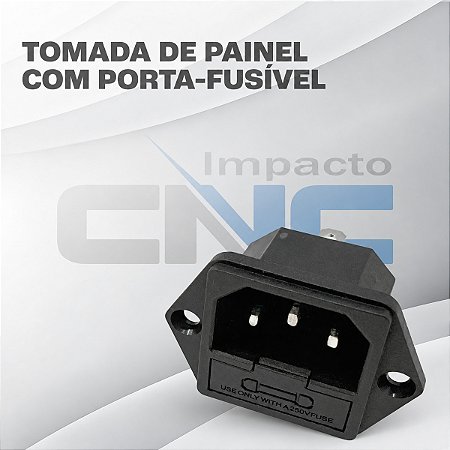 Tomada Fêmea Com Porta Fusível