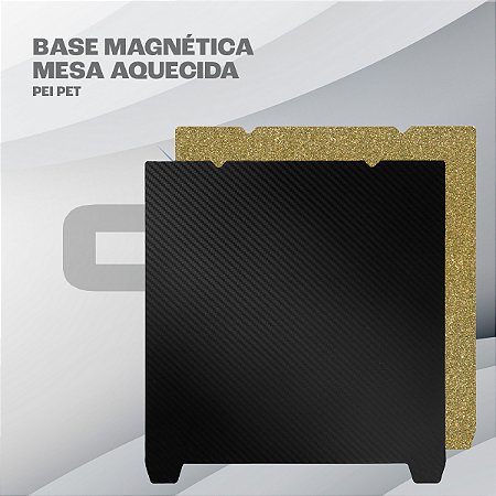 Base Magnética Mesa Aquecida Pei Pet 235x235mm