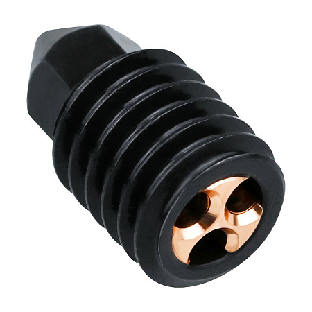 Bico Nozzle 0,6mm M6 Alto fluxo CHT X1/P1P - Aço Endurecido