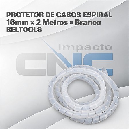 Protetor de Cabos Espiral 16mm X 2m Branco BELTOOLS