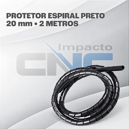 Protetor de Cabos Espiral 20mm X 2m Preto BELTOOLS
