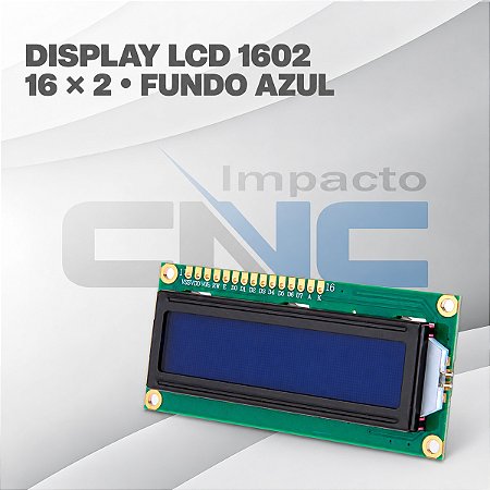 Display LCD 16x2 Fundo Azul 1602