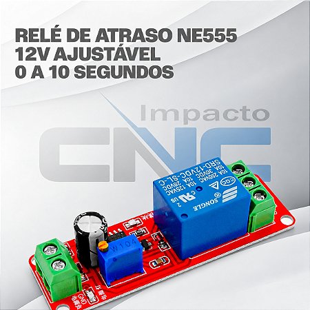Rele De Atraso Ou Retardo 12v NE555
