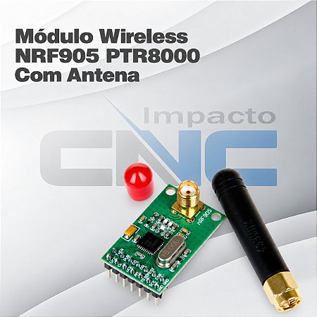 Modulo Wireless C/ Antena Nrf905 Ptr8000