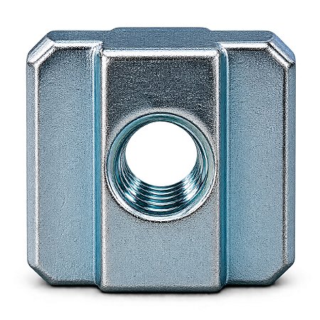 Porca Martelo T Deslizante 4545 - M5 - Aço Carbono Niquelado
