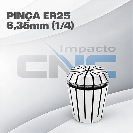 Pinça ER25 - 6,35 mm (1/4)