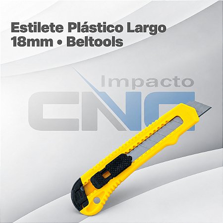 Estilete Plástico 18mm Largo Beltools