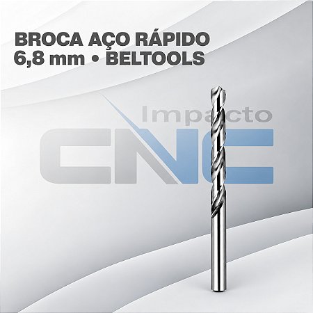 Broca de Aço Rápido 6,8mm Beltools