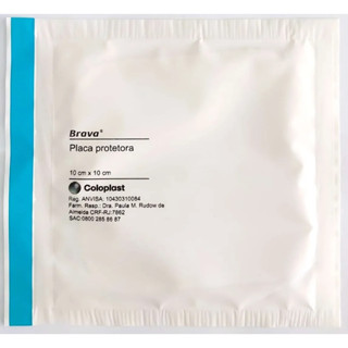 Brava Placa Protetora - 10cmx10cm - KIT C/ 2 UN. - Coloplast