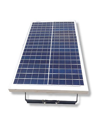 Kit Suporte Poste + Painel Placa Solar Fotovoltaico 30 W - AGROTECH