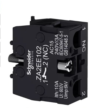BLOCO DE CONTATO AUXILIAR 1NF PARA BOTÃO XA2 ZA2EE102 - SCHNEIDER ELECTRIC