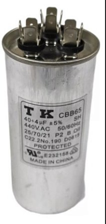 CAPACITOR DUPLO 40+4UF 440V