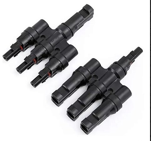 CONECTOR MACHO E FÊMEA MC4 Y 3 VIAS