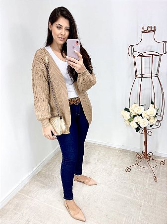 maxi cardigan tricot