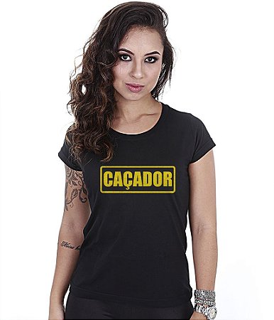 Camiseta Militar Baby Look Feminina CAC Caçador Team Six