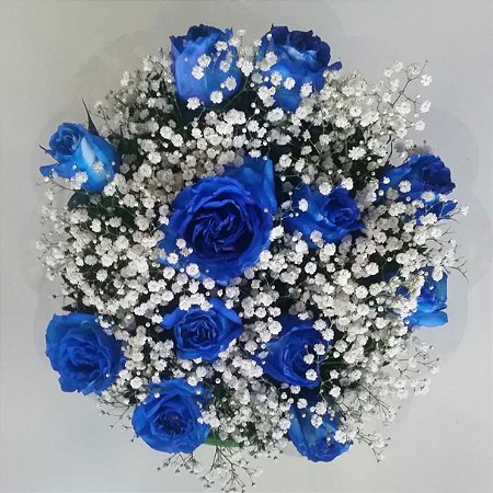 Buquê de Rosas Azuis