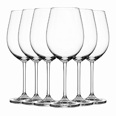 Jogo 6 Taças de Cristal para Vinho Tinto 580ml Bohemia Crystalite Original