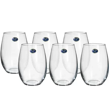 Jogo C/ 6 Copos Bohemia Crystal 560 Ml Cor Transparente