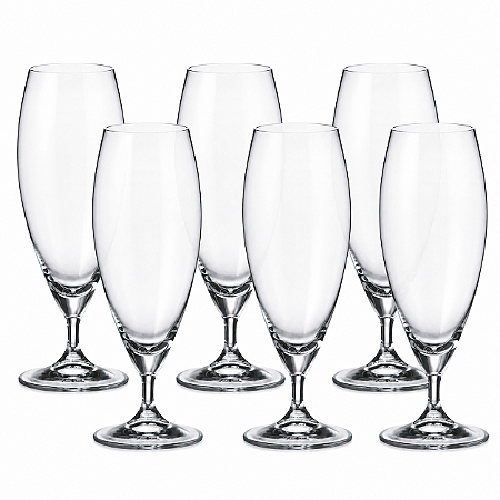 Conjunto 6 Taças para Cerveja Bohemia Colibri 380ml Cristal Transparente