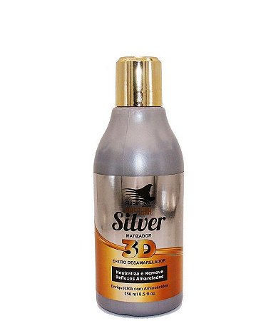 Matizador Silver 3D Efeito Desamarelador Alise Hair 250ml