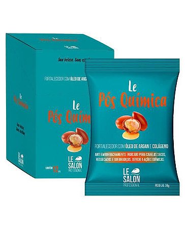 Máscara Pós Química hidratação Profunda Le Salon - Kit 12 Sachês 30g