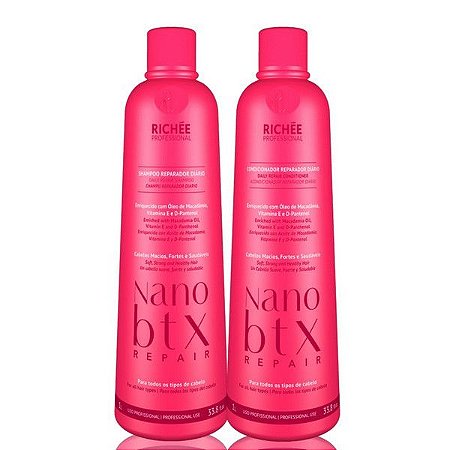 Shampoo e Condicionador NanoBtx Repair Richée Professional Kit - 2x1000ml