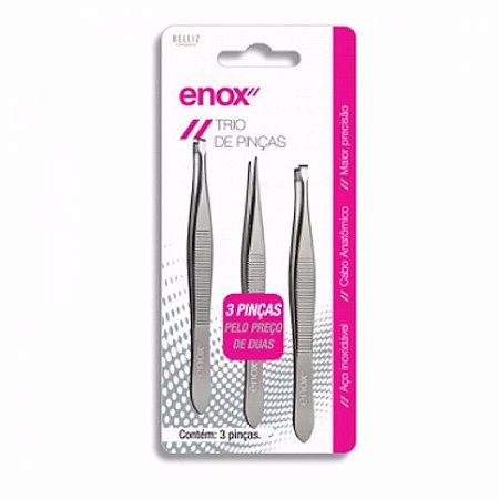 Pinça trio Reta/Chanfrada/Fina ENOX