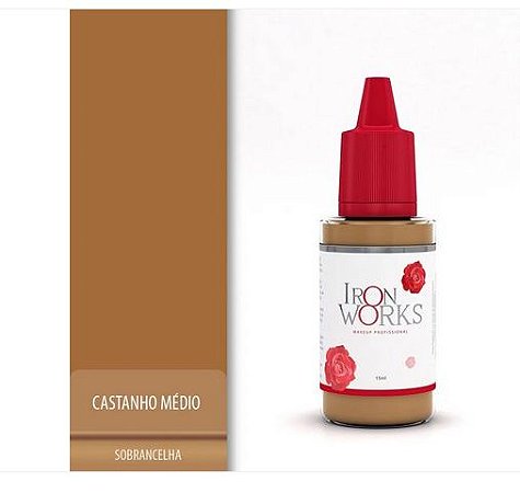 Pigmento Iron Works Castanho Médio (validade 2026)