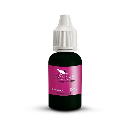 Pigmento RBKollors Total Black 15ml Validade(04/25)