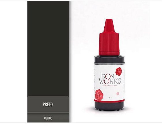 Pigmento Iron Works Preto (validade 2026)