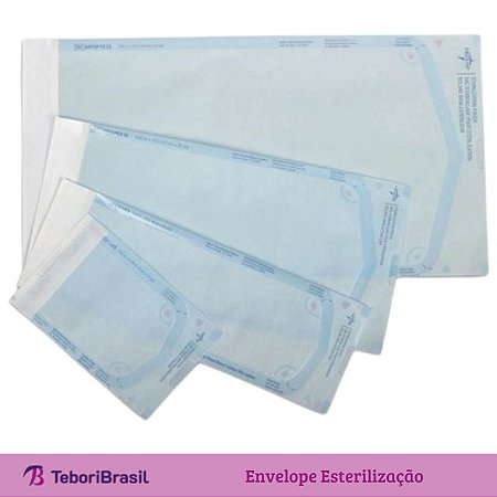 Envelope Esterilização auto-clave com 20 unidades