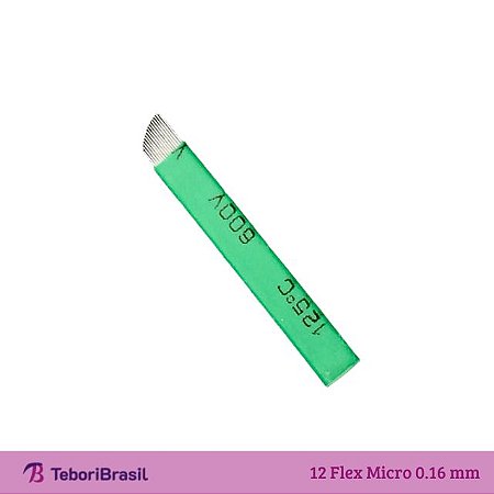 Lâmina 12 Flex Micro(0.16mm) - TeboriBrasil Especialista em Produtos e  acessórios para Micropigmentação