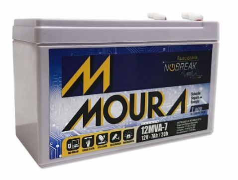 Bateria Moura estacionaria Nobreak Apc Back-ups Es 600va Es 400 1500 -  Revenda Baterias Moura Nobreak Estacionária Start-Stop EFB e AGM