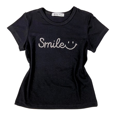 Blusinha Infantil Juvenil em Malha Smile