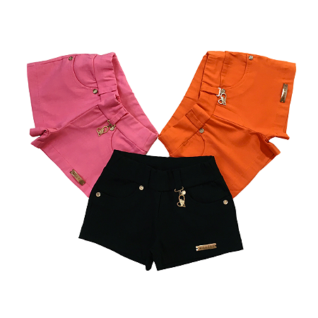 Short  Color Infantil 2 a 14 anos