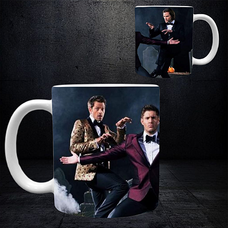 CANECA SUPERNATURAL DEAN/CASTIEL/SAM 2