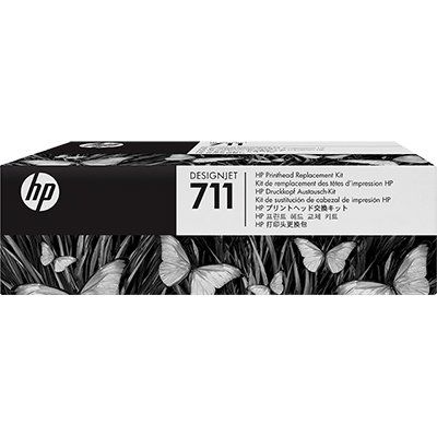 Cabeça Impressão Hp 711 C1q10a T130 T120 T530 + 4 Cartuchos Compatível