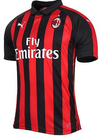 Resultado de imagem para Camisa Milan 2019