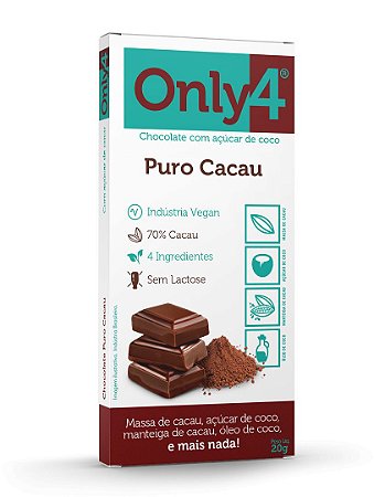 ONLY4 PURO 70% cacau - tablete 20g