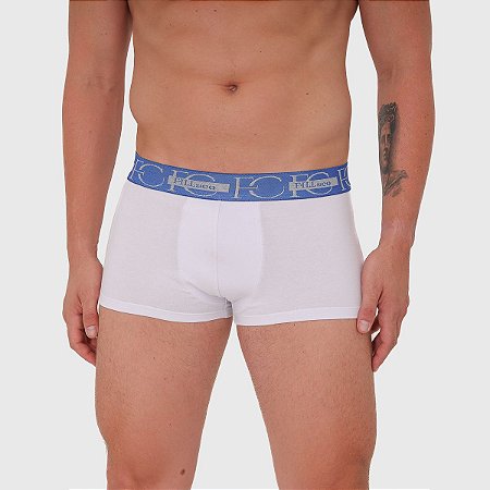 Cueca Trunk Branco/Azul