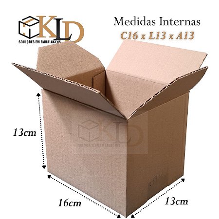 25 caixas de papelão - MEDIDAS 16x13x13 cm | 1º LINHA