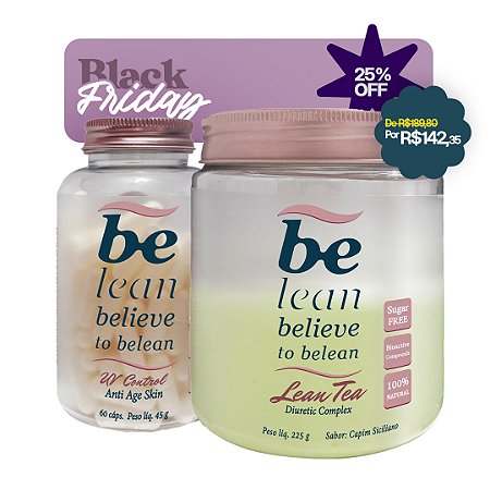 Kit Verão Completo: Lean Tea Diuretic Complex + UV Control Anti Age Skin