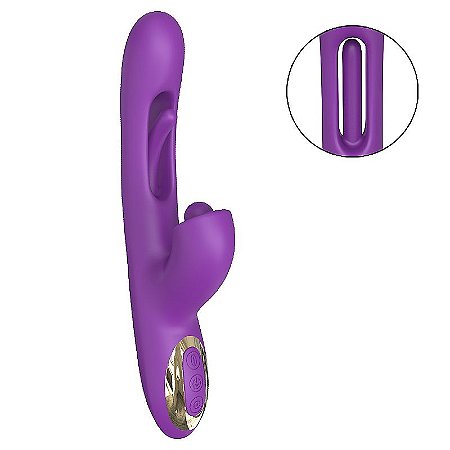 VIBRADOR E ESTIMULADOR ROXO